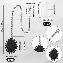 Alloy Graduation Cap Brim Chains Tassel Photo Charms&nbsp;DIY-SC0020-64