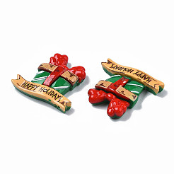 Christmas Theme Opaque Resin Cabochons&nbsp;CRES-N021-120