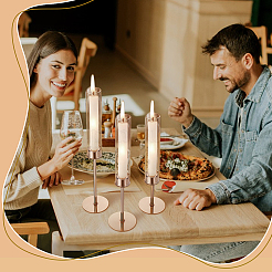 Iron Candle Holder&nbsp;AJEW-WH0308-765