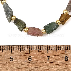 Natural Multicolor Tourmaline Beads Beaded Necklaces&nbsp;NJEW-JN06615