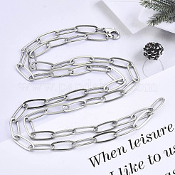 Brass Paperclip Chains&nbsp;MAK-S072-13A-P