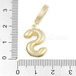 Brass Micro Pave Clear Cubic Zirconia Pendants&nbsp;KK-M289-01S-G