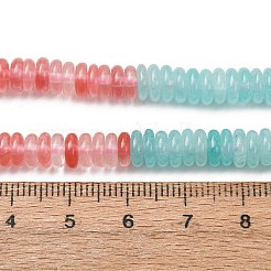 Cherry Quartz Glass & Natural Flower Amazonite & Dyed White Jade Beads Strands&nbsp;G-H333-02E