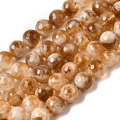 Heated Natural Citrine Beads Strands&nbsp;G-D359-A01-12mm