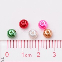 Christmas Mix Pearlized Glass Pearl Beads&nbsp;HY-X006-6mm-05