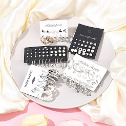 5 Sets 5 Colors Alloy Hoop Earring Sets&nbsp;EJEW-FS0001-23B