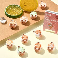 20Pcs 5 Styles Resin Cat Shape Coffee Display Decorations&nbsp;AJEW-CJ0001-65