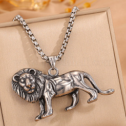 Vintage 304 Stainless Steel Pendant Necklaces for Men&nbsp;WGC33B8-01