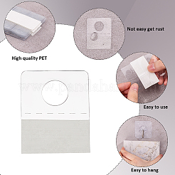 200Pcs PET Back Adhesive Slot Hole Hang Tabs&nbsp;DIY-CP0011-33