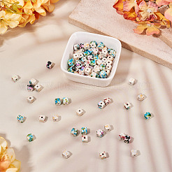 200Pcs 4 Colors Spray Painted Synthetic Turquoise Beads&nbsp;TURQ-TA0001-07