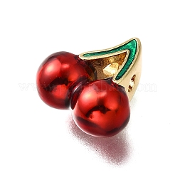 Brass Enamel Beads&nbsp;KK-B136-05G-01