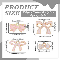 24Pcs 4 Styles Alloy Enamel Pendants&nbsp;ENAM-LP0001-41