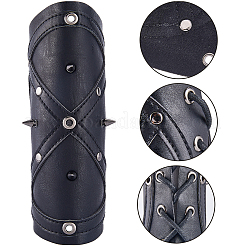 Adjustable PU Leather Cord Bracelet with Wax Cord&nbsp;AJEW-WH0415-24A
