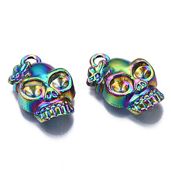 Rainbow Color Alloy Pendant Rhinestone Settings&nbsp;PALLOY-N163-136-NR