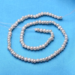 Potato Natural Cultured Freshwater Pearl Beads Strands&nbsp;PEAR-E007-3-4mm-A