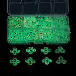 6 Style Luminous Acrylic & Transparent Plastic Beads&nbsp;MACR-FS0001-24