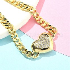 Brass Micro Pave Cubic Zirconia Bracelets&nbsp;BJEW-S158-02G-B