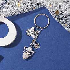 Angel Polymer Clay Rhinestone Keychains&nbsp;KEYC-JKC00713