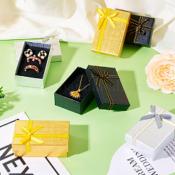 12Pcs 3 Colors Rectangle Paper Jewelry Set Gift Storage Boxes&nbsp;CON-TA0001-21