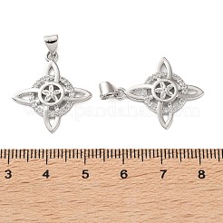 Halloween Brass Micro Pave Clear Cubic Zirconia Pendants&nbsp;KK-H279-11F-P
