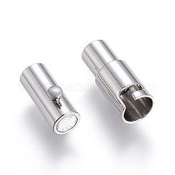 Tarnish Resistant 304 Stainless Steel Locking Tube Magnetic Clasps&nbsp;STAS-D159-33