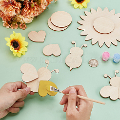 8 Sets 2 Styles Unfinished Wood Cutouts&nbsp;DIY-GA0007-68