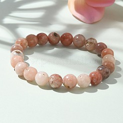 Natural Plum Blossom Jasper Beads Stretch Bracelets&nbsp;BJEW-F380-01-B08