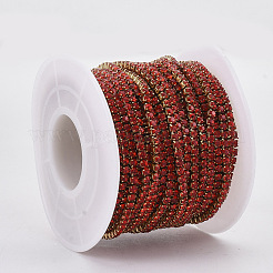 304 Stainless Steel Rhinestone Strass Chains&nbsp;STAS-T055-06G