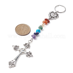 Tibetan Style Alloy Keychains&nbsp;KEYC-JKC00552-01