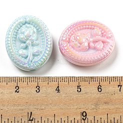 UV Plating Iridescent Acrylic Beads&nbsp;OACR-G039-19