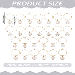 26Pcs Alloy Enamel Charms Wine Glass Charms&nbsp;AJEW-LP00003