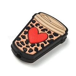 Coffee Theme Silicone Beads&nbsp;SL-CBACE28-01D