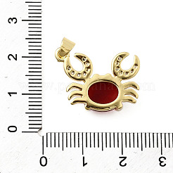 Brass Micro Pave Cubic Zirconia Pendants&nbsp;KK-K302-05G