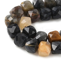 Natural Petrified Wood Beads Strands&nbsp;G-H078-C51-6mm