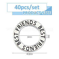 40Pcs Zinc Alloy Closed Jump Rings&nbsp;FIND-FH0016-97