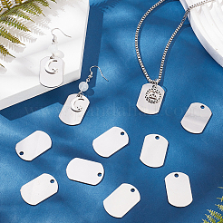 201 Stainless Steel Stamping Blank Tag Pendants&nbsp;STAS-SC0008-97P-01