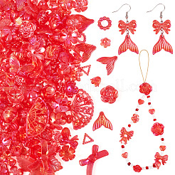 182Pcs 100G Transparent Acrylic Beads&nbsp;OACR-TA0003-66D