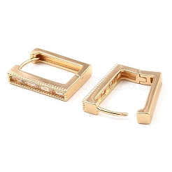 Brass with Cubic Zirconia Hoop Earrings&nbsp;EJEW-D078-39G