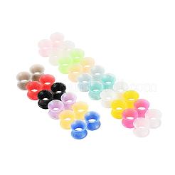 32Pcs 16 Colors Silicone Glitter Thin Ear Gauges Flesh Tunnels Plugs&nbsp;FIND-YW0001-19B