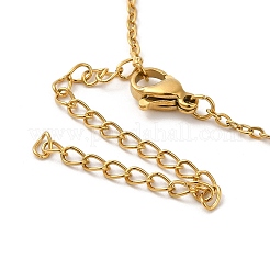 304 Stainless Steel Textured Star Pendant Necklaces for Women&nbsp;LS-NJEW-H016-03G