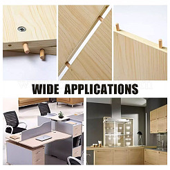 480Pcs 6 Styles Wood Grooved Dowel Pins&nbsp;AJEW-NB0005-87