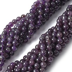 Natural Amethyst Beads Strands&nbsp;G-M445-8MM-01D