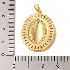 Rack Plating Brass Micro Pave Cubic Zirconia Pendants&nbsp;KK-L220-028G
