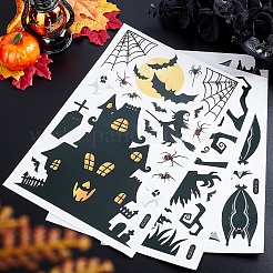 2 Sets PVC Plastic Window Sticker Decorations&nbsp;DIY-GF0005-66A