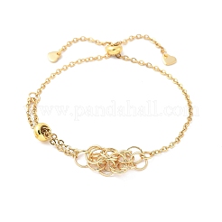 8Pcs 2 Style Adjustable 304 Stainless Steel Slider Bracelet Making&nbsp;AJEW-PH0011-83