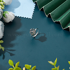 1Pc 925 Silver Ring Adjustable Ring Findings&nbsp;FIND-UN0016-37
