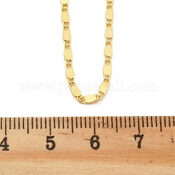 Brass Oval Link Chain Necklaces for Women&nbsp;NJEW-D302-26G