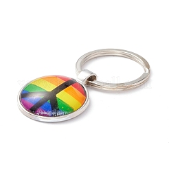 Pride Style Glass Keychain&nbsp;KEYC-F033-01B