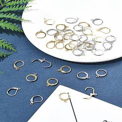 40Pcs 4 Styles 304 Stainless Steel Leverback Earring Findings&nbsp;STAS-FS0001-71