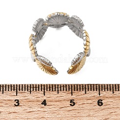 304 Stainless Steel Cuff Open Rings&nbsp;RJEW-P192-09A